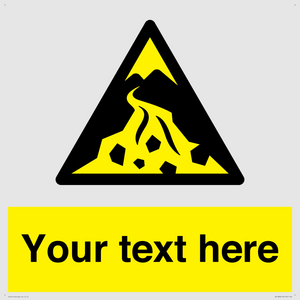 Custom Warning: Debris flow zone